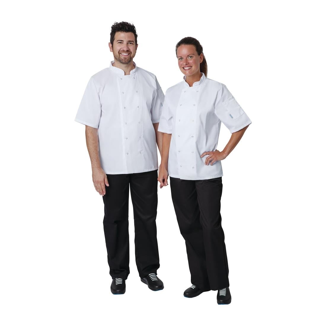 Veste de cuisine mixte Whites Vegas manches courtes blanche L — A211-L