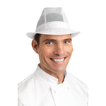 Chapeau Trilby blanc L — A214-L