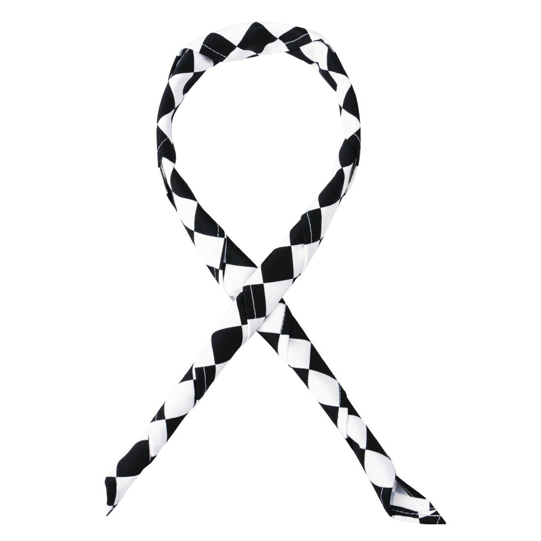 Tour de cou Whites grands carreaux noirs et blancs — A261