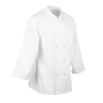 Veste de cuisine mixte Le Mans Chef Works blanche M — A371-M