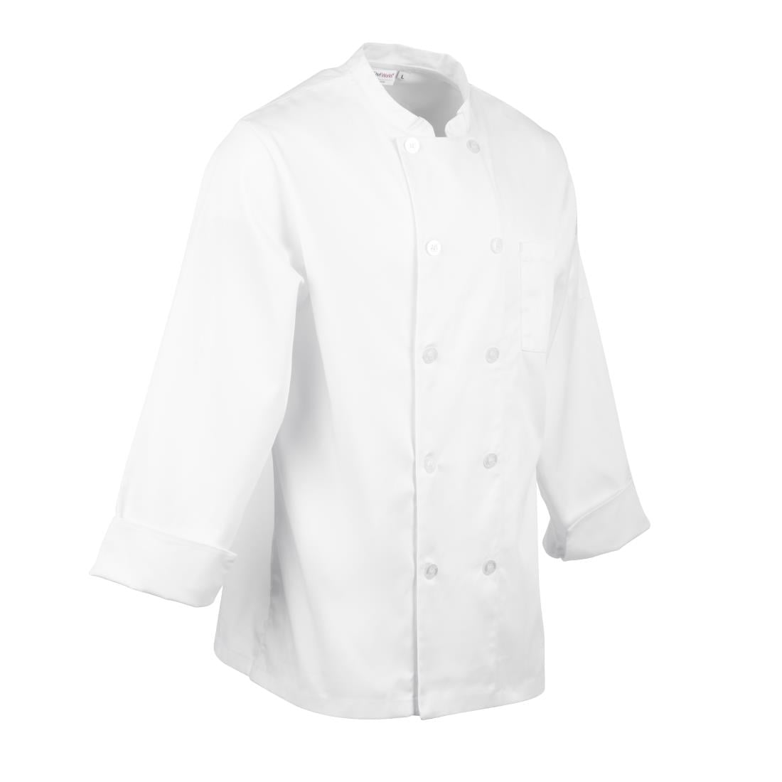 Veste de cuisine mixte Le Mans Chef Works blanche M — A371-M