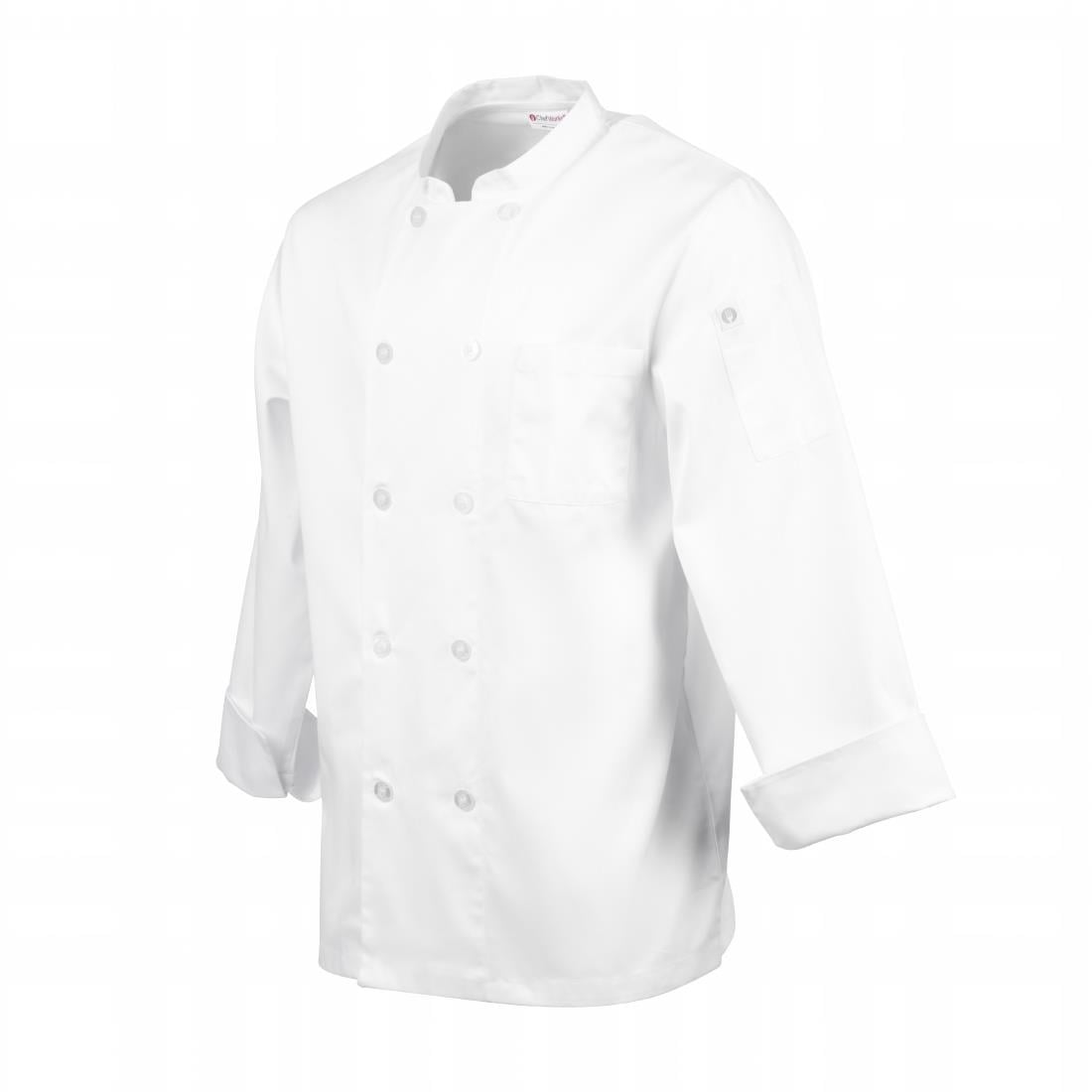 Veste de cuisine mixte Le Mans Chef Works blanche S — A371-S