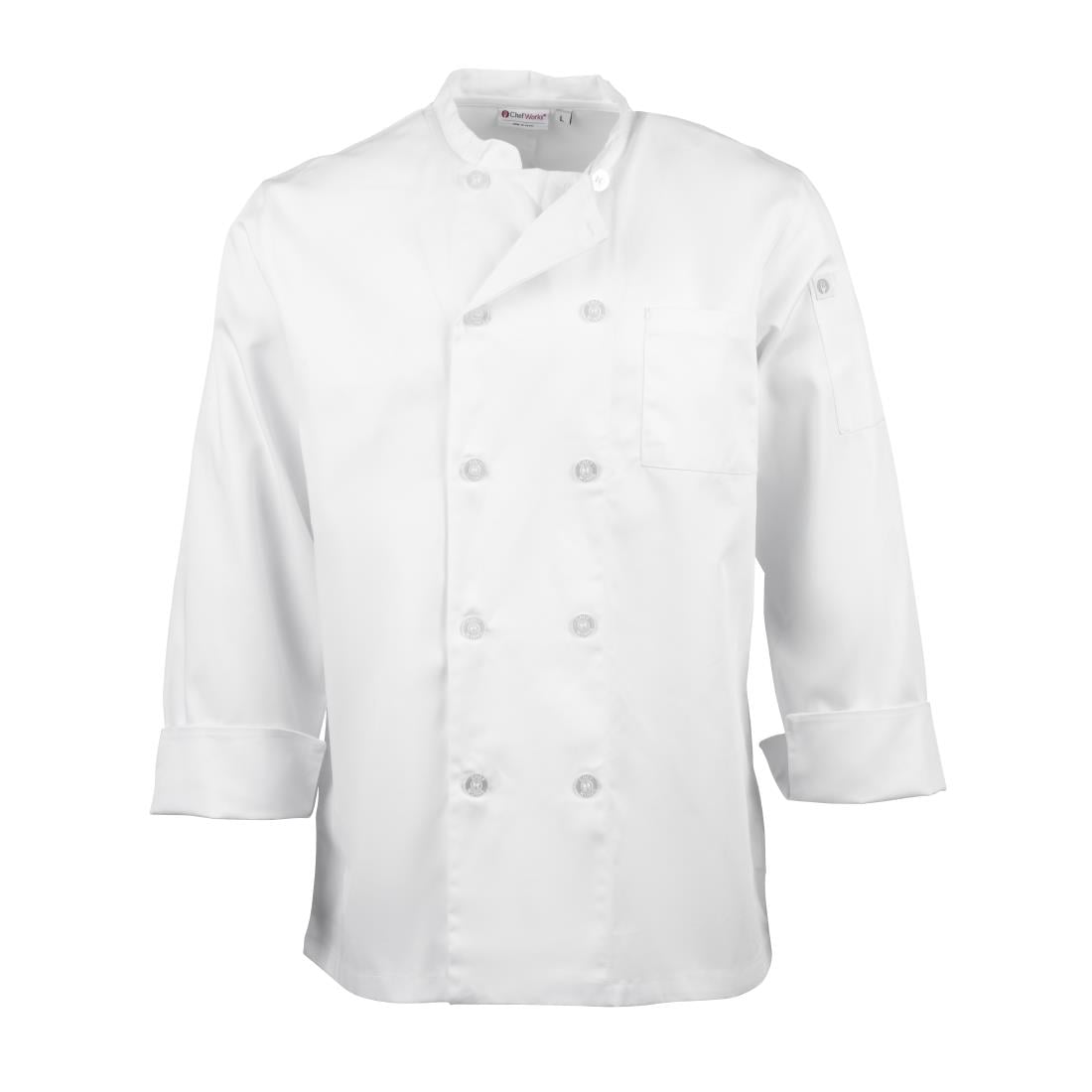 Veste de cuisine mixte Le Mans Chef Works blanche S — A371-S