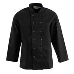 Veste de cuisine mixte Whites Vegas manches longues noire M — A438-M