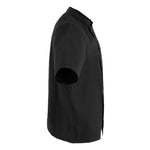 Veste de cuisine mixte Whites Vegas manches courtes noire 3XL — A439-3XL
