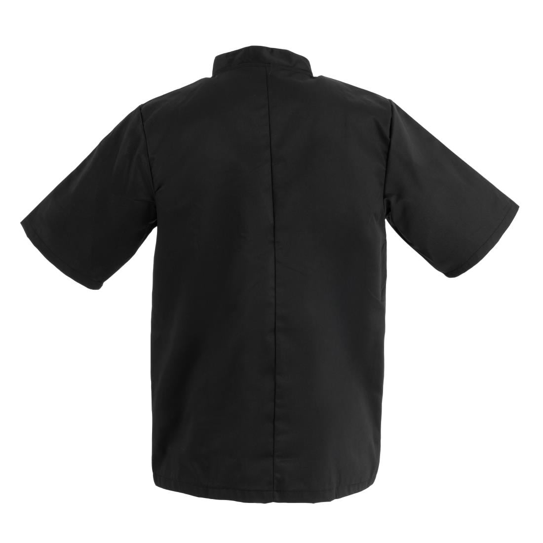 Veste de cuisine mixte Whites Vegas manches courtes noire 3XL — A439-3XL