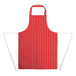 Tablier bavette Whites rayé rouge et blanc — A532