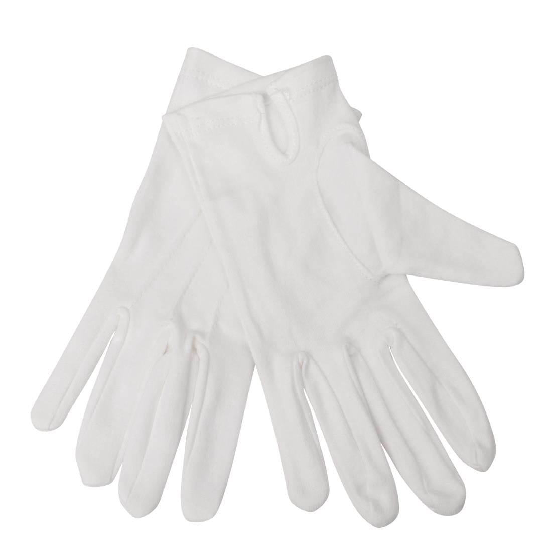 Gants de service pour homme blancs L/XL — A546-L