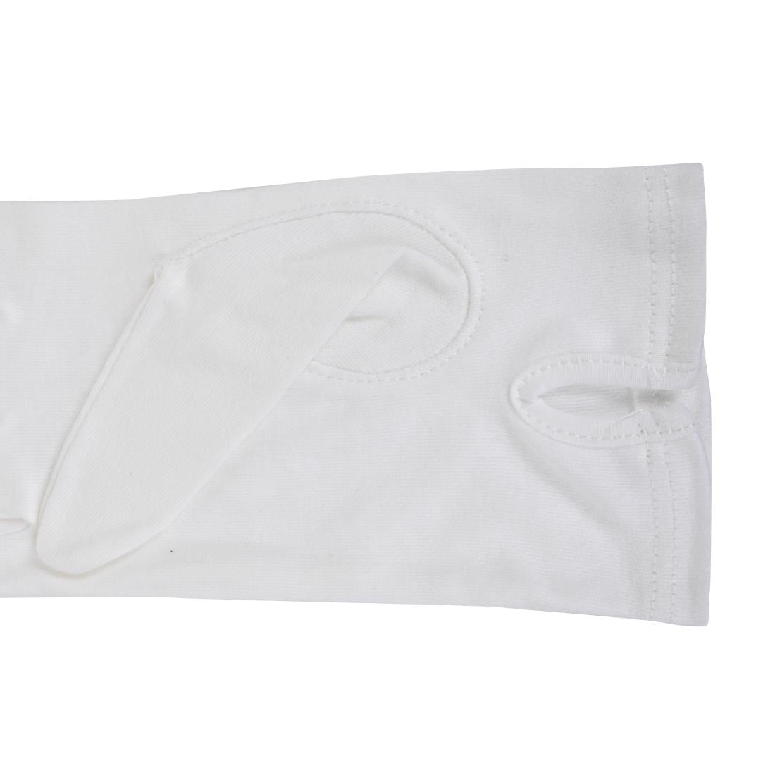Gants de service pour homme blancs S/M — A546-M