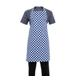 Tablier bavette Whites carreaux bleus et blancs — A554