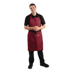 Tablier bavette Whites bordeaux — A557