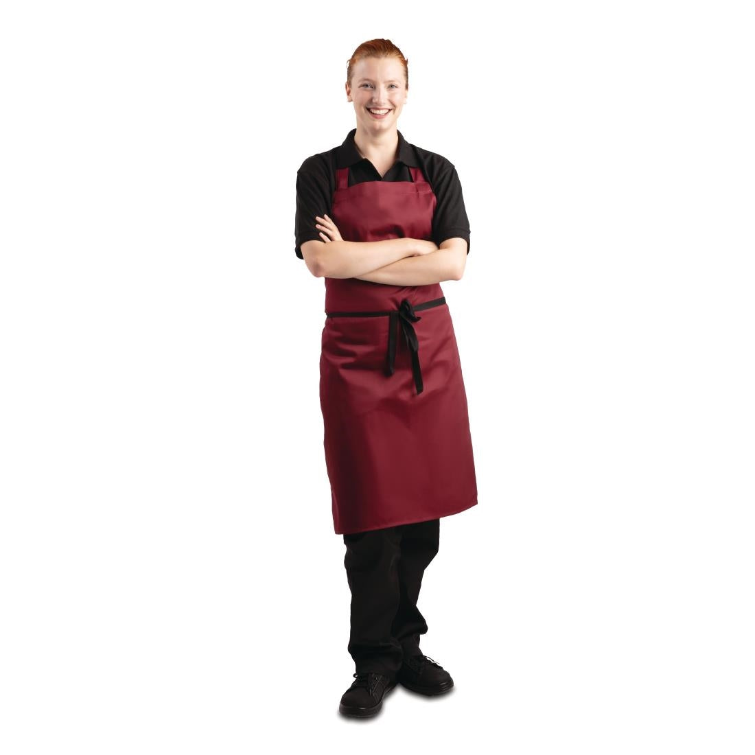 Tablier bavette Whites bordeaux — A557