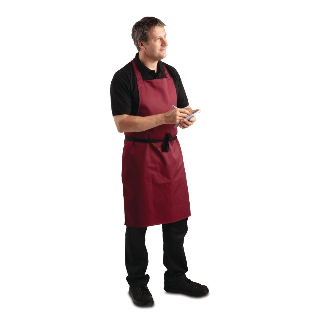 Tablier bavette Whites bordeaux — A557