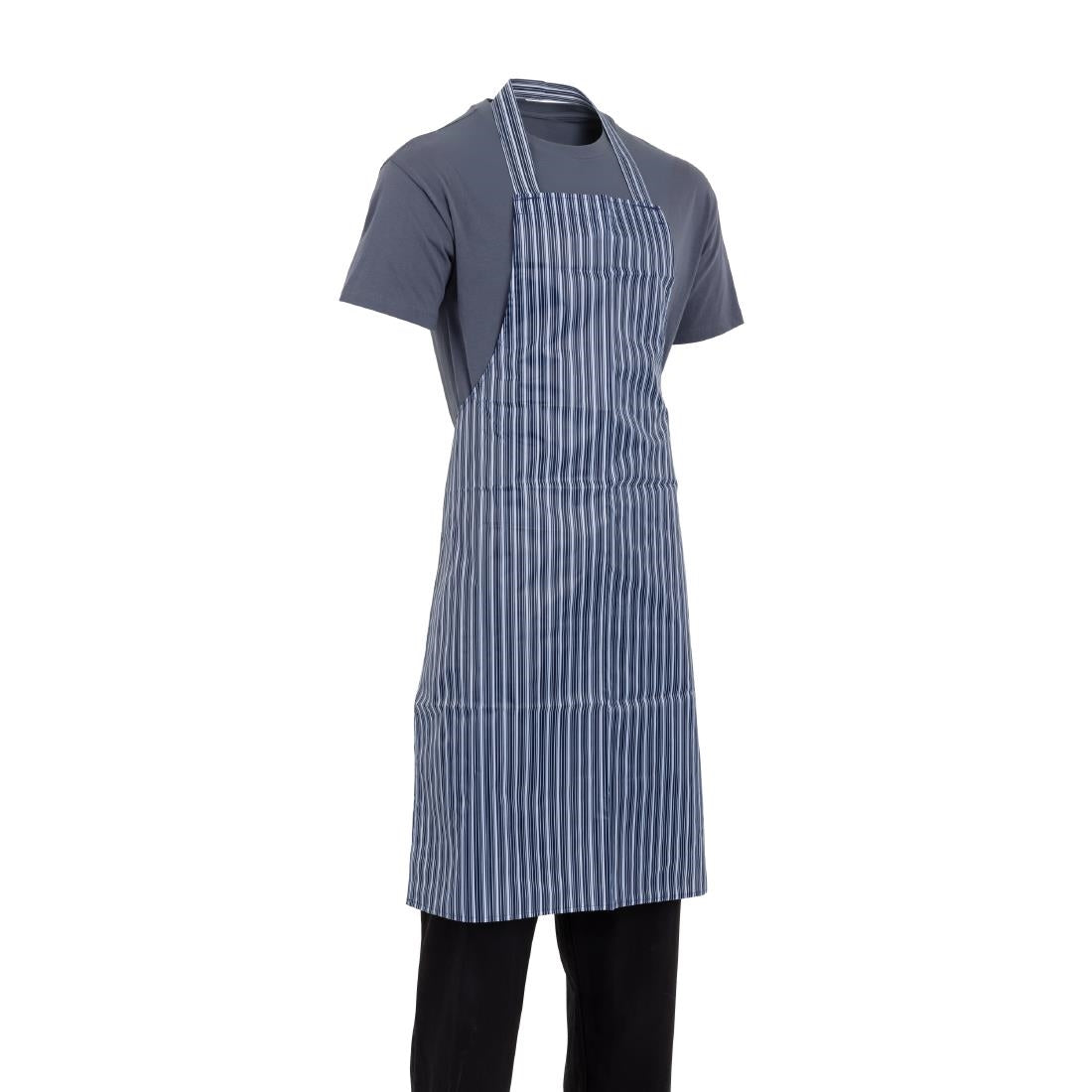 Tablier bavette déperlant Whites bleu et blanc — A580