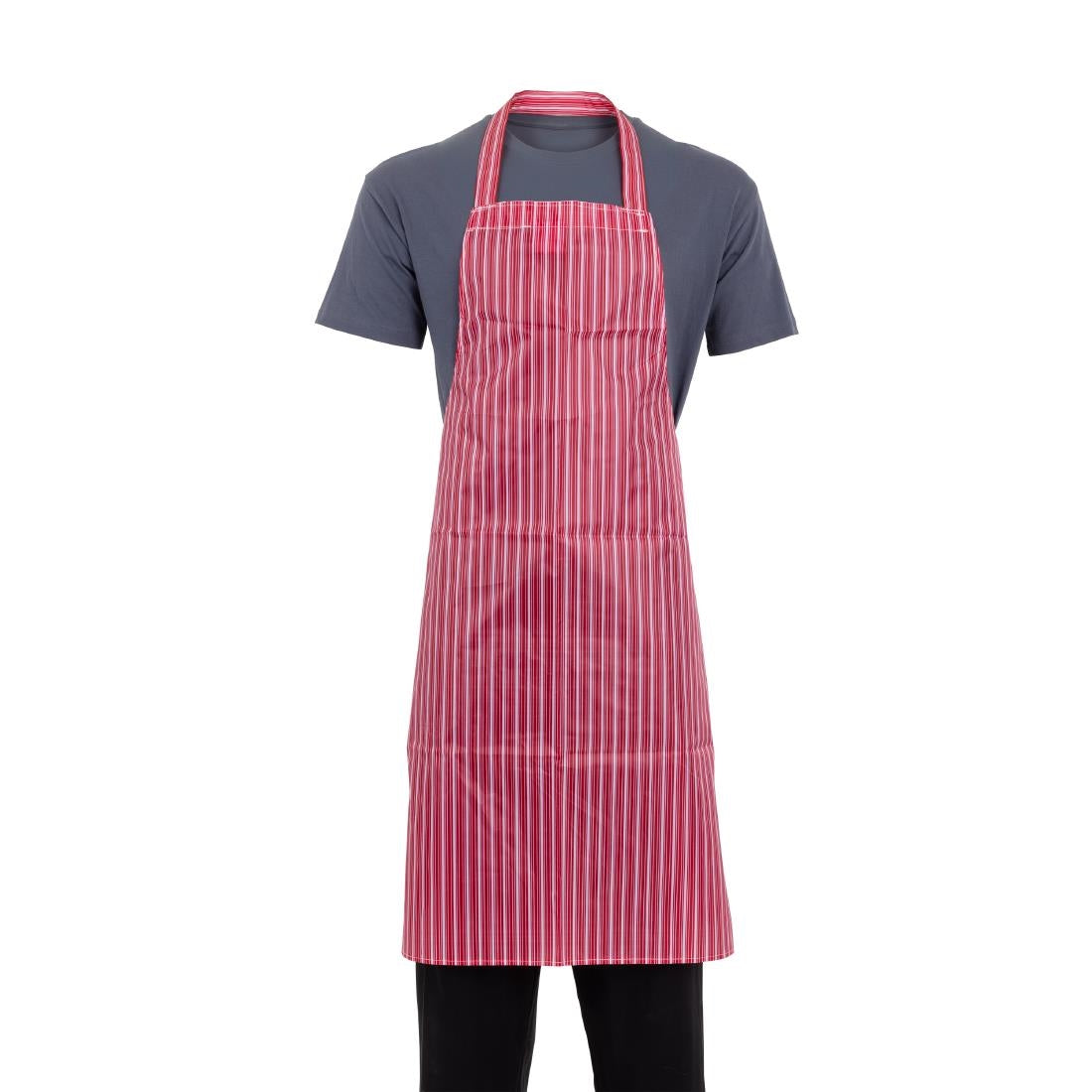 Tablier bavette déperlant Whites rouge et blanc — A581