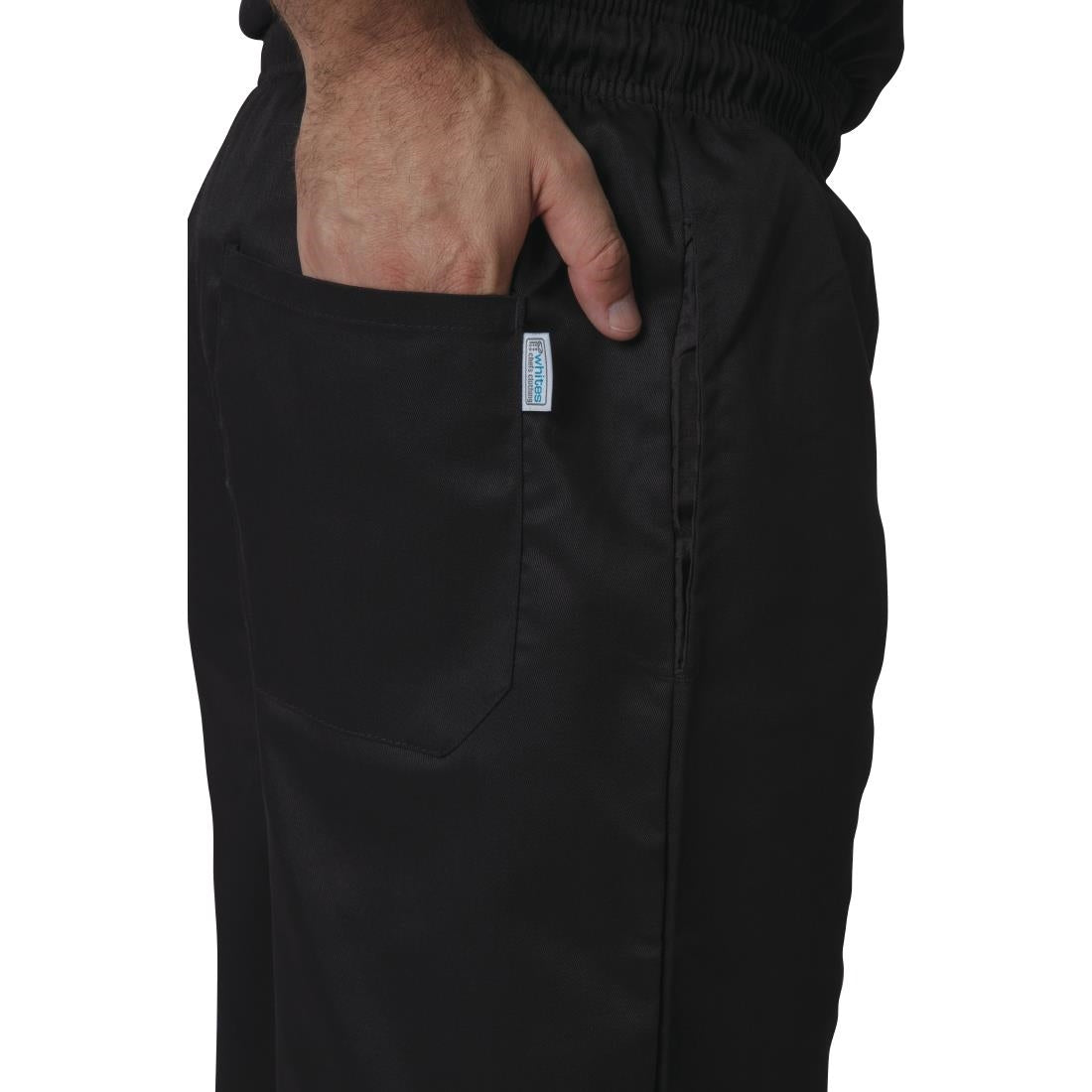 Pantalon de cuisine mixte Whites Vegas noir 3XL — A582-3XL