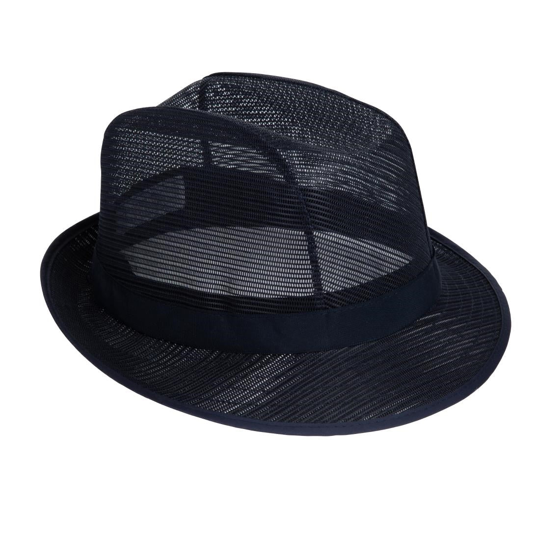 Chapeau Trilby bleu marine S — A652-S