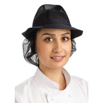 Chapeau Trilby bleu marine avec résille S — A654-S