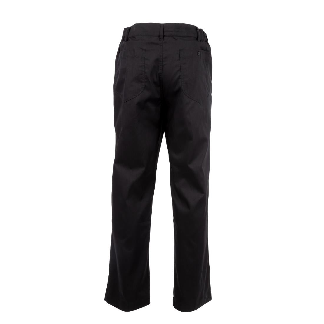 Pantalon de cuisine mixte Chef Works Professionnel chevrons noirs M — A674-M