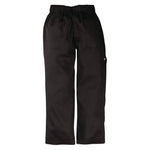 Pantalon de cuisinier ample unisexe Chef Works Better Built Baggy noir M — A695-M