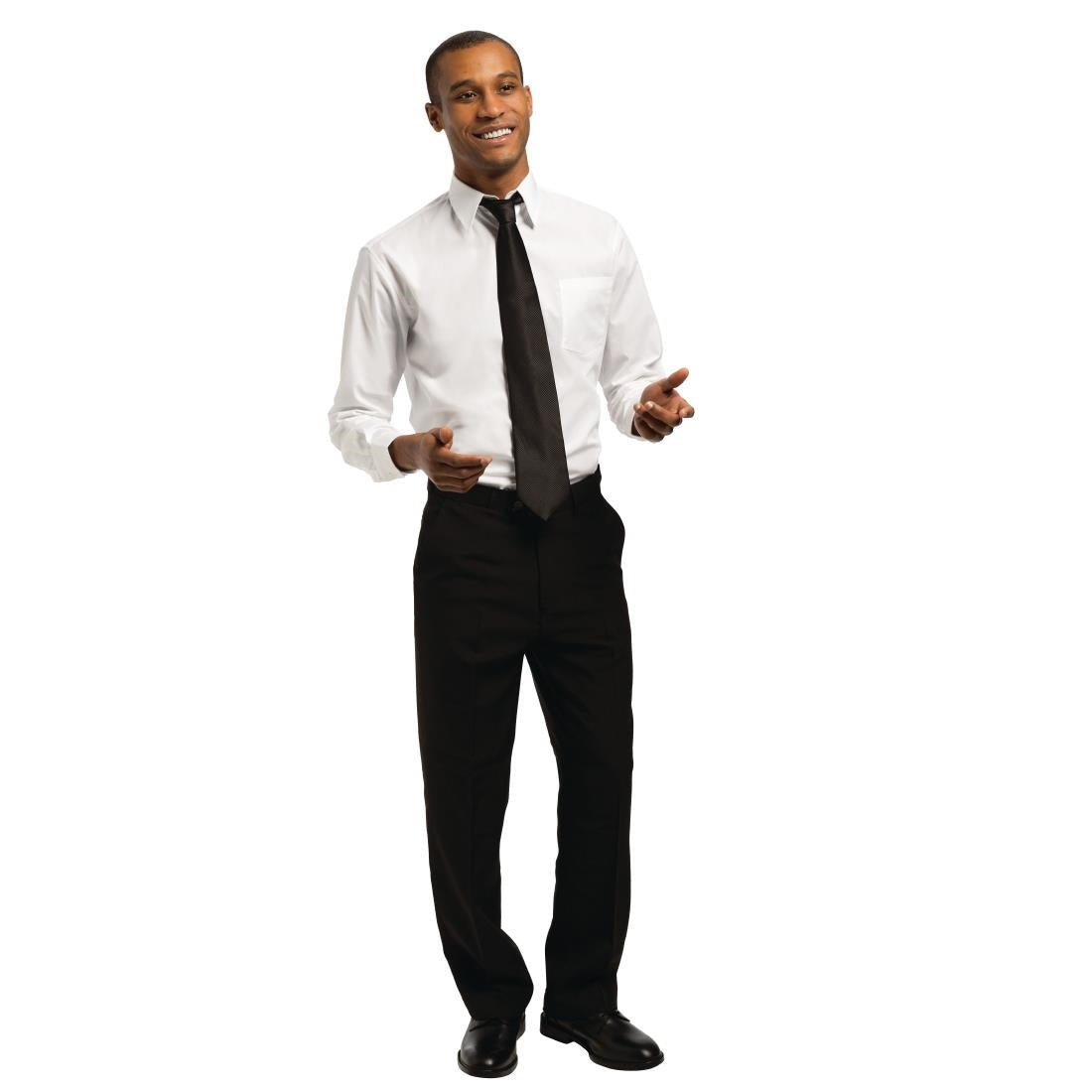 Chemise mixte Uniform Works manches longues blanche S — A730-S