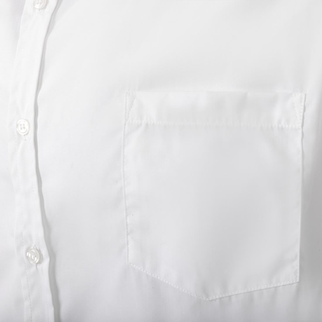 Chemise mixte Uniform Works manches longues blanche S — A730-S