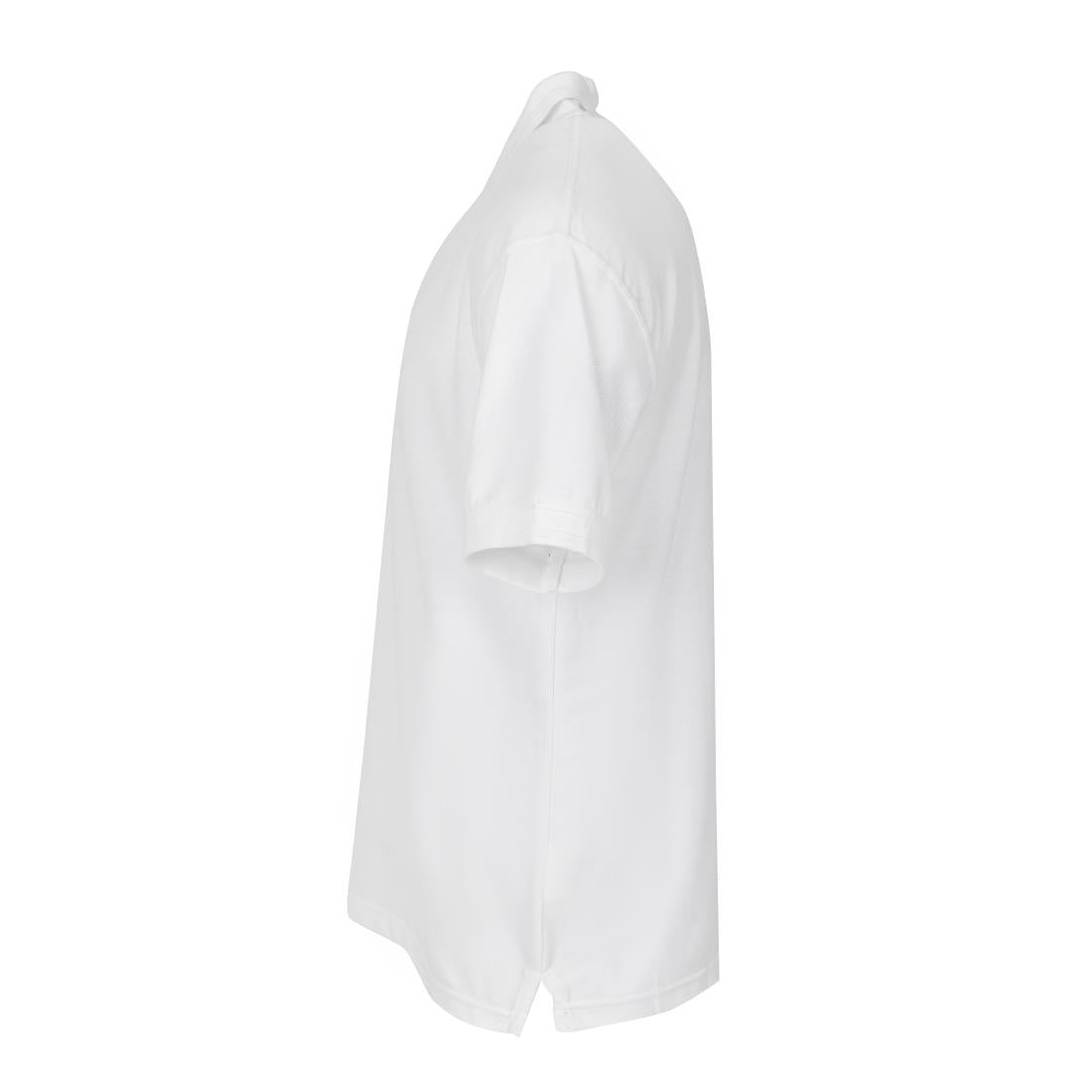 Polo mixte blanc S — A734-S