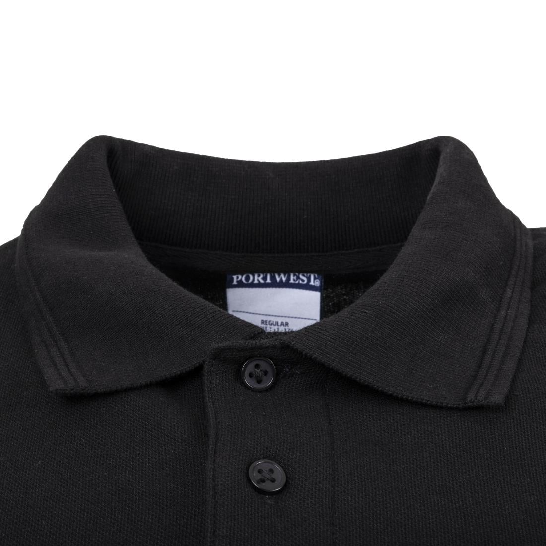 Polo mixte noir M — A735-M