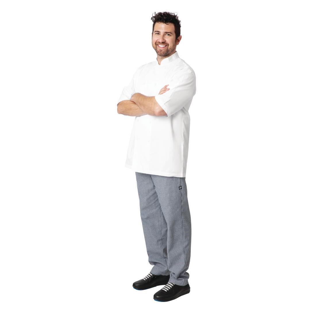 Veste de cuisine mixte blanche Chef Works Montreal Cool Vent L — A914-L