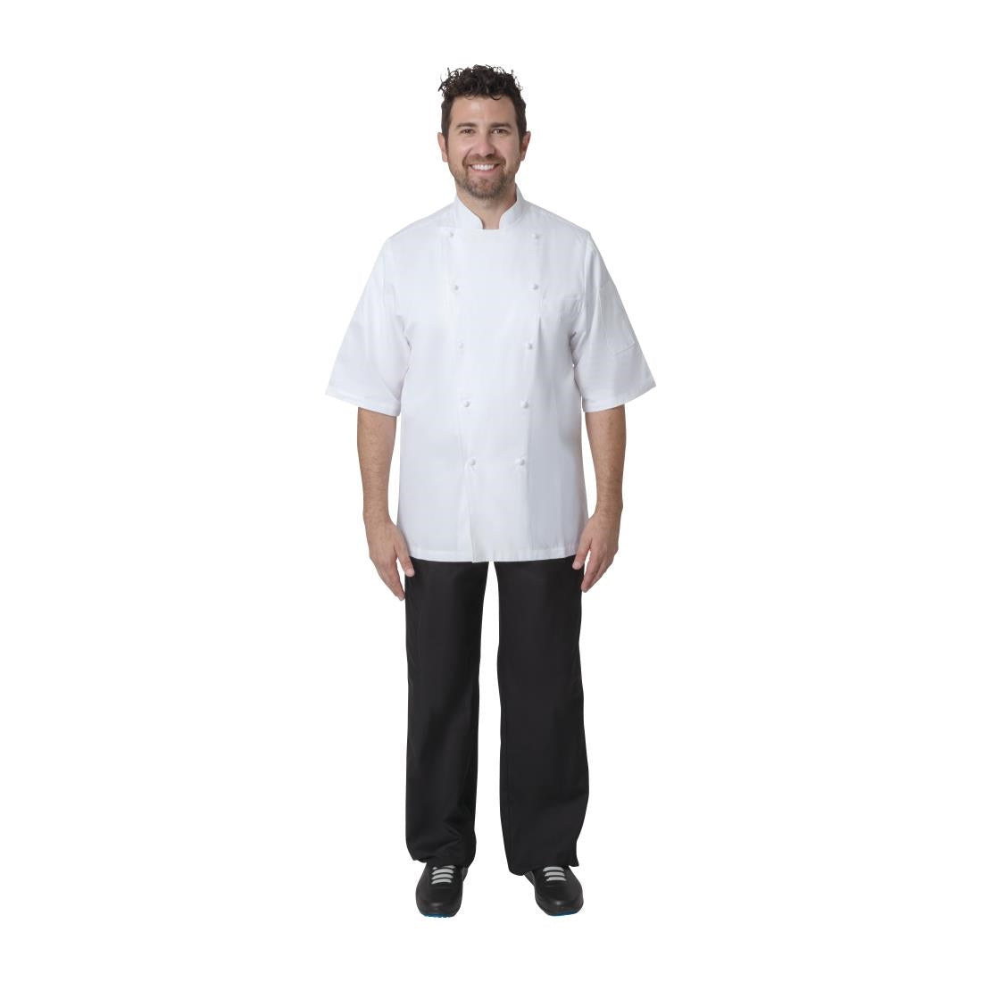 Veste de cuisine mixte Chef Works Executive Capri blanche EU56 — A915-56
