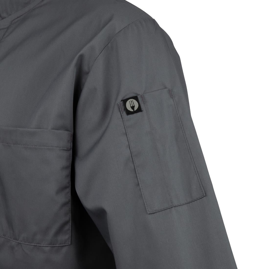 Veste de cuisine mixte Chef Works grise M — A934-M