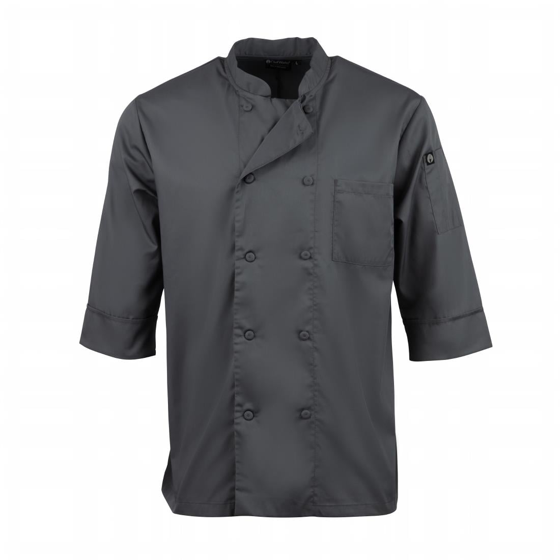 Veste de cuisine mixte Chef Works grise S — A934-S