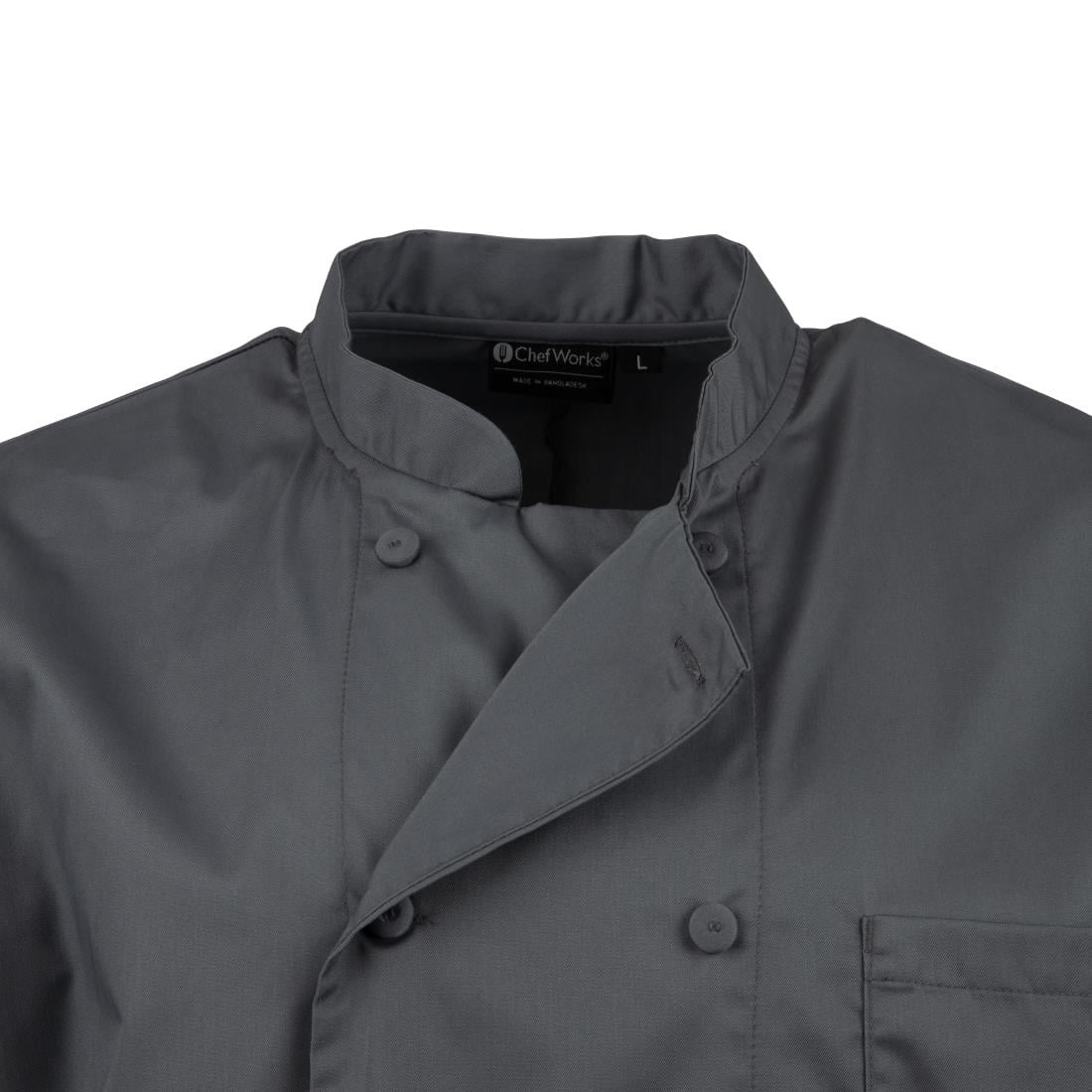 Veste de cuisine mixte Chef Works grise M — A934-M