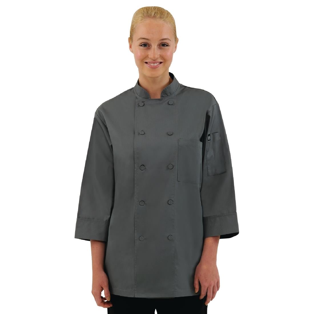 Veste de cuisine mixte Chef Works grise S — A934-S