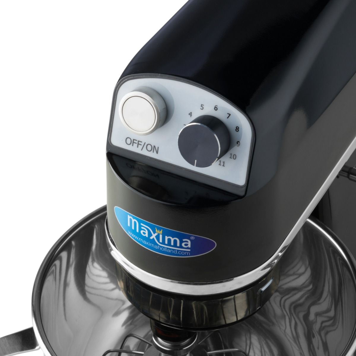 Mixer planétaire - 7 L - jusqu'à 2 kg de pâte - noir – Maxima 09360750