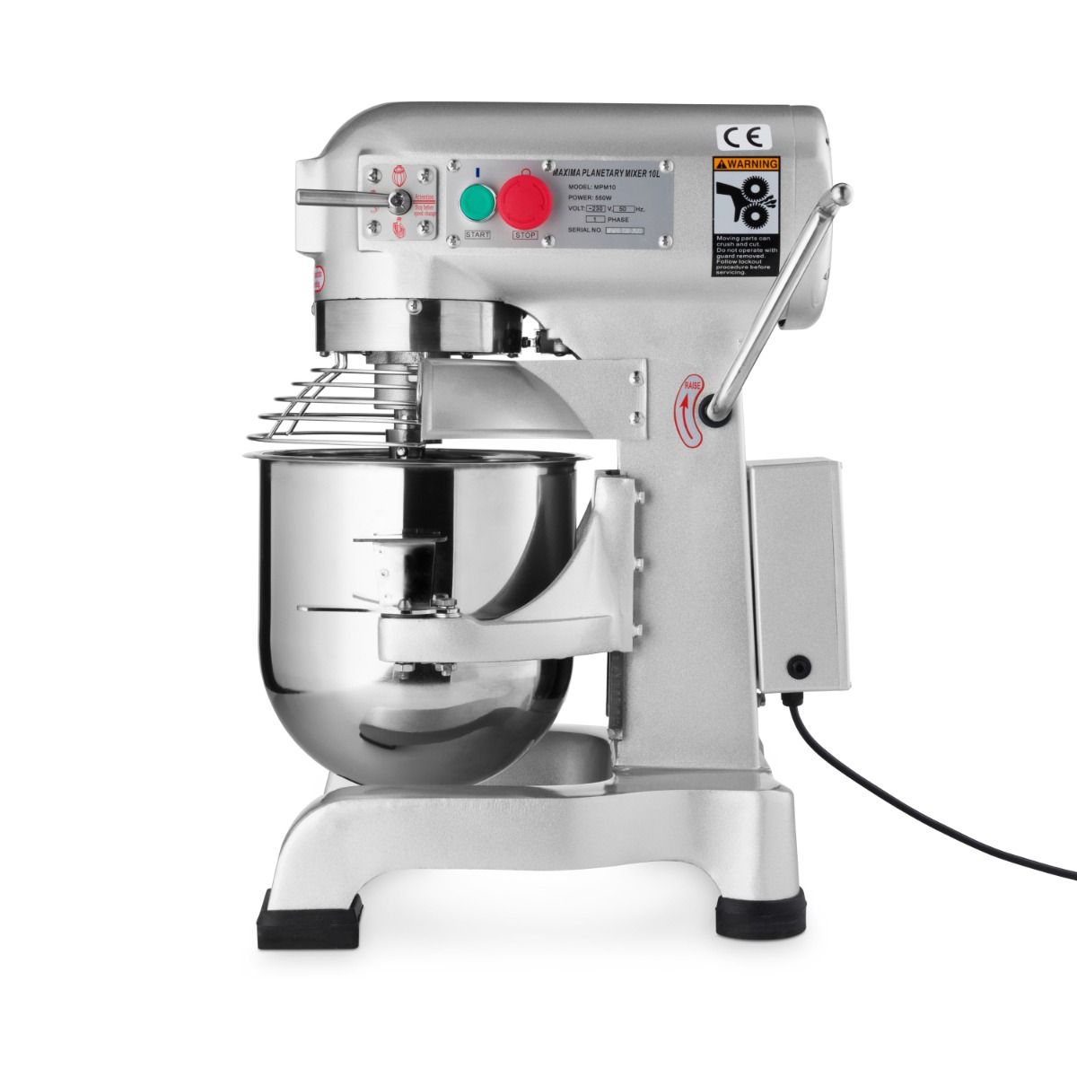 Mixer planétaire - 10 L - jusqu'à 5 kg de pâte - 3 vitesses – Maxima 09300160