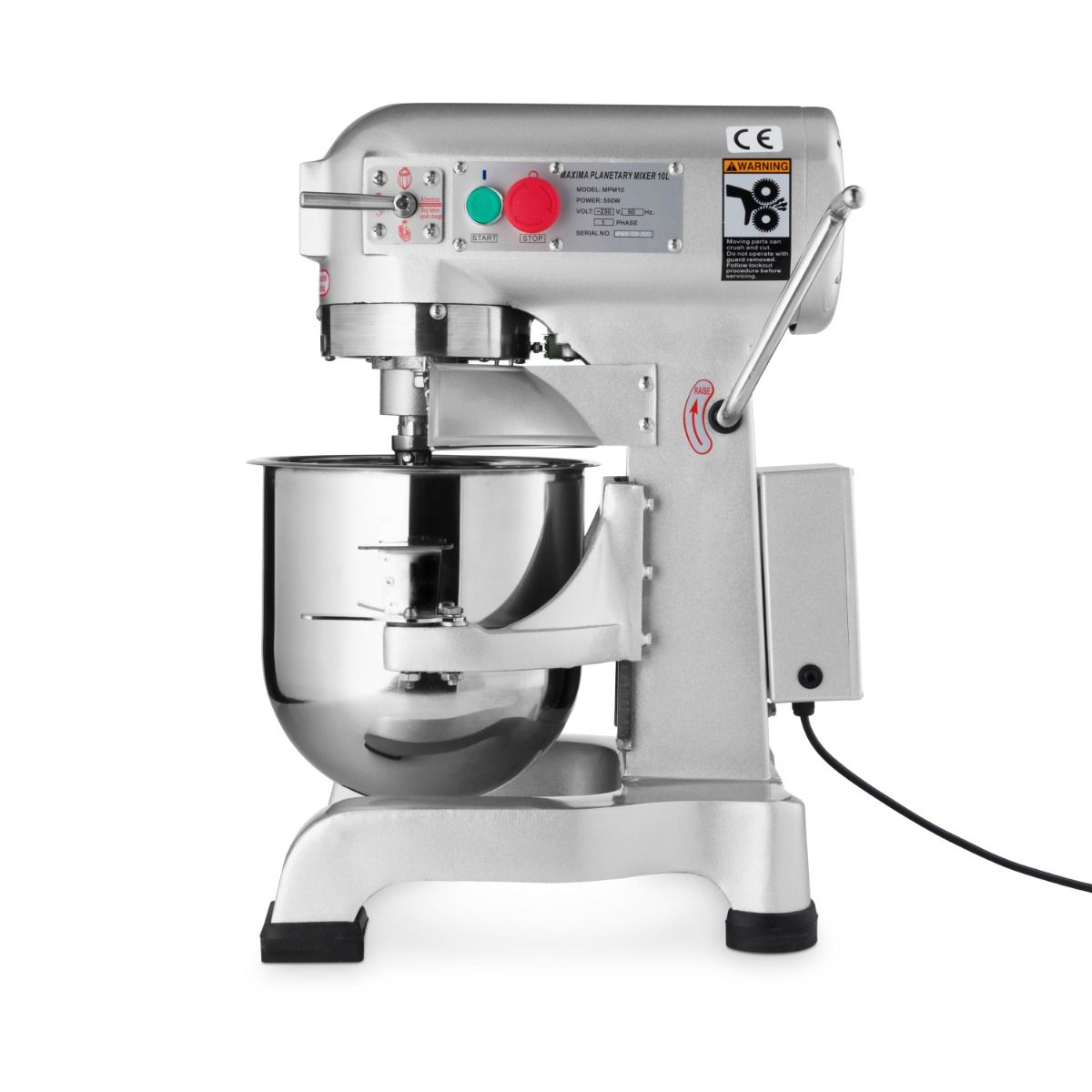 Mixer planétaire - 10 L - jusqu'à 5 kg de pâte - 3 vitesses – Maxima 09300160