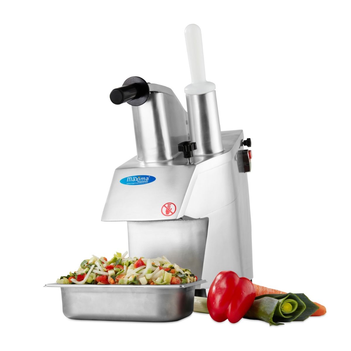Coupe-légumes - jusqu'à 450 kg / h - incl 5 disques de coupe – Maxima 09300235