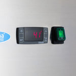 Réfrigérateur - 1400 L - 6 étagères réglables (2/1 GN) - sur roulettes - acier inoxydable – Maxima 09400020