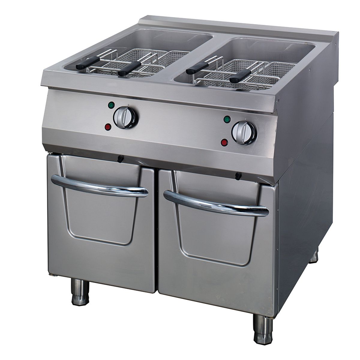 Premium friteuse - 2 x 22 L - unité double - profondeur 90 cm - avec robinet de vidange - électrique – Maxima 09398608