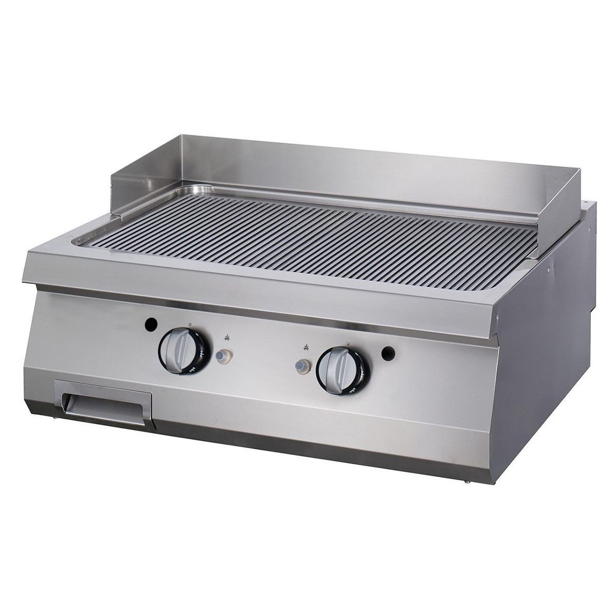 Premium plaque de gril - rainuré - unité double - profondeur 90 cm - gaz – Maxima 09398573