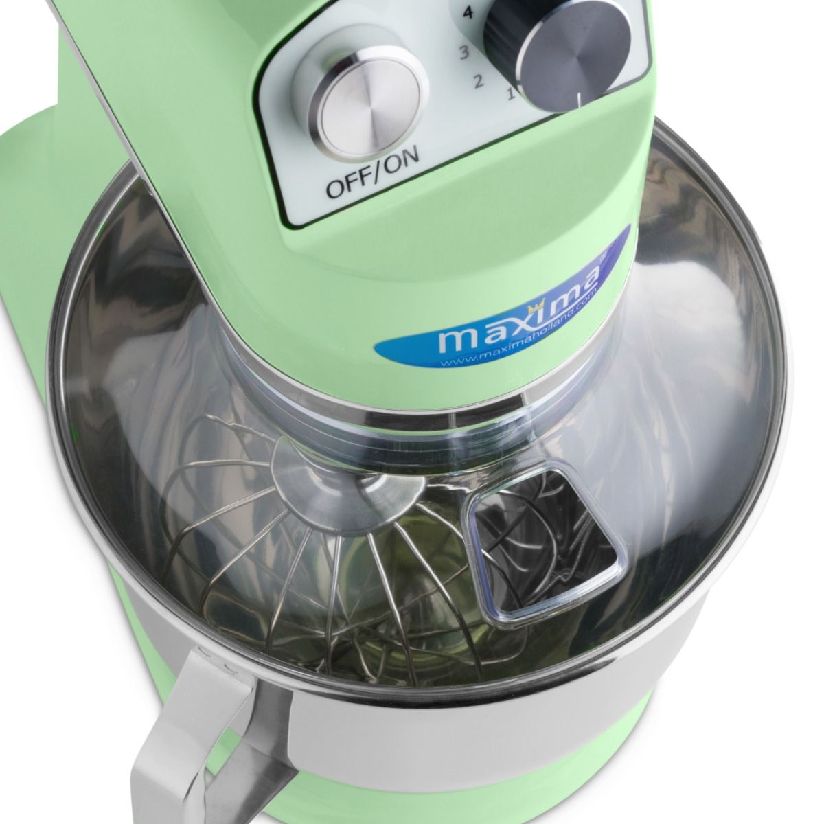 Mixer planétaire - 7 L - jusqu'à 2 kg de pâte - vert – Maxima 09300153