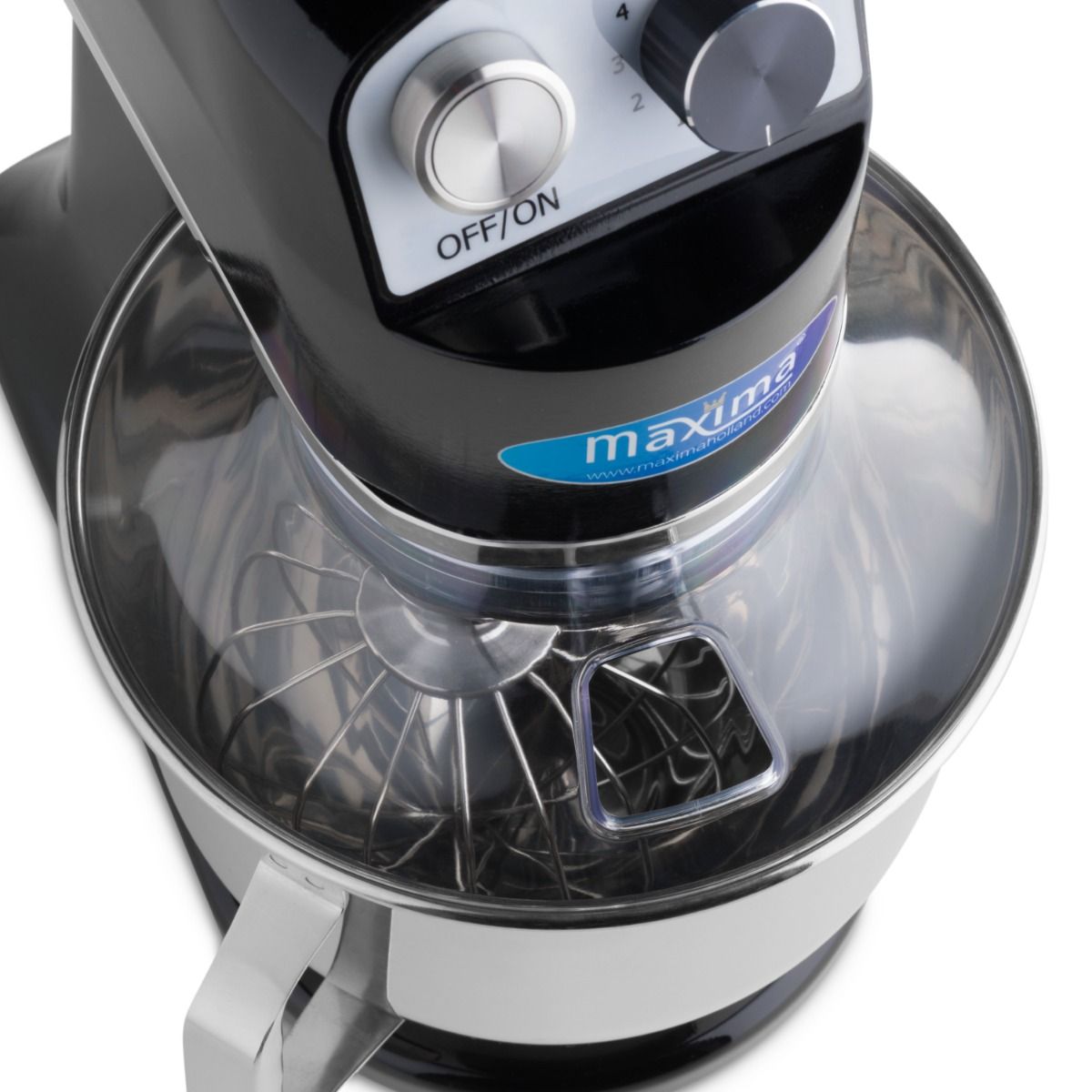 Mixer planétaire - 7 L - jusqu'à 2 kg de pâte - noir – Maxima 09360750