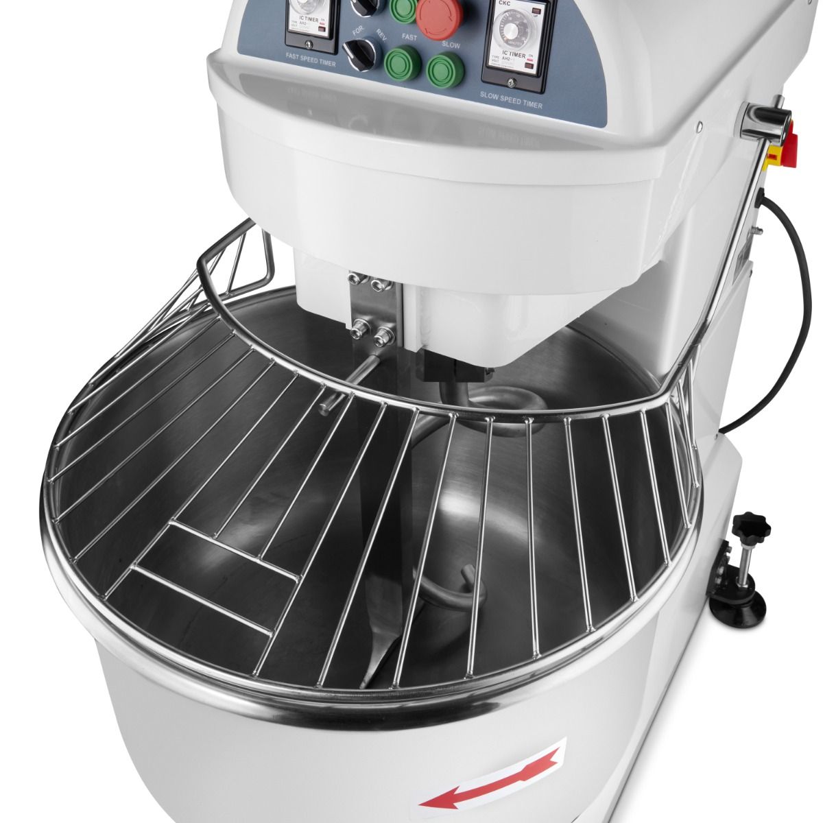 Pétrin à spirale / pétrin à pâte - 100 L - 64 kg de pâte - 2 vitesses - 400V – Maxima 09361100