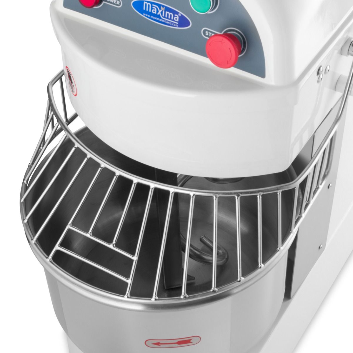 Pétrin à spirale / pétrin à pâte - 20 L - 13 kg de pâte - 2 vitesses – Maxima 09361020
