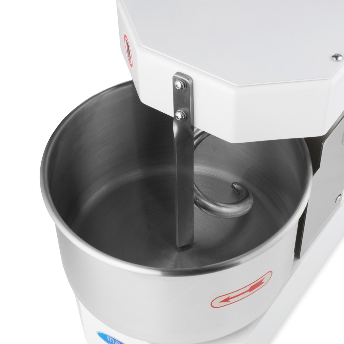 Pétrin à spirale / pétrin à pâte - 8 L - 4,5 kg de pâte - blanc – Maxima 09361008