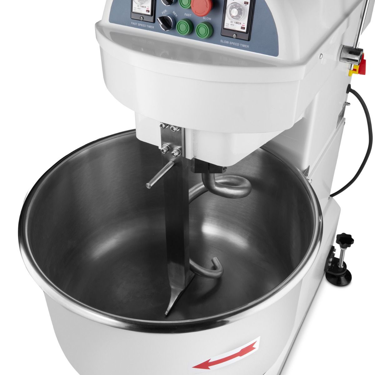 Pétrin à spirale / pétrin à pâte - 100 L - 64 kg de pâte - 2 vitesses - 400V – Maxima 09361100