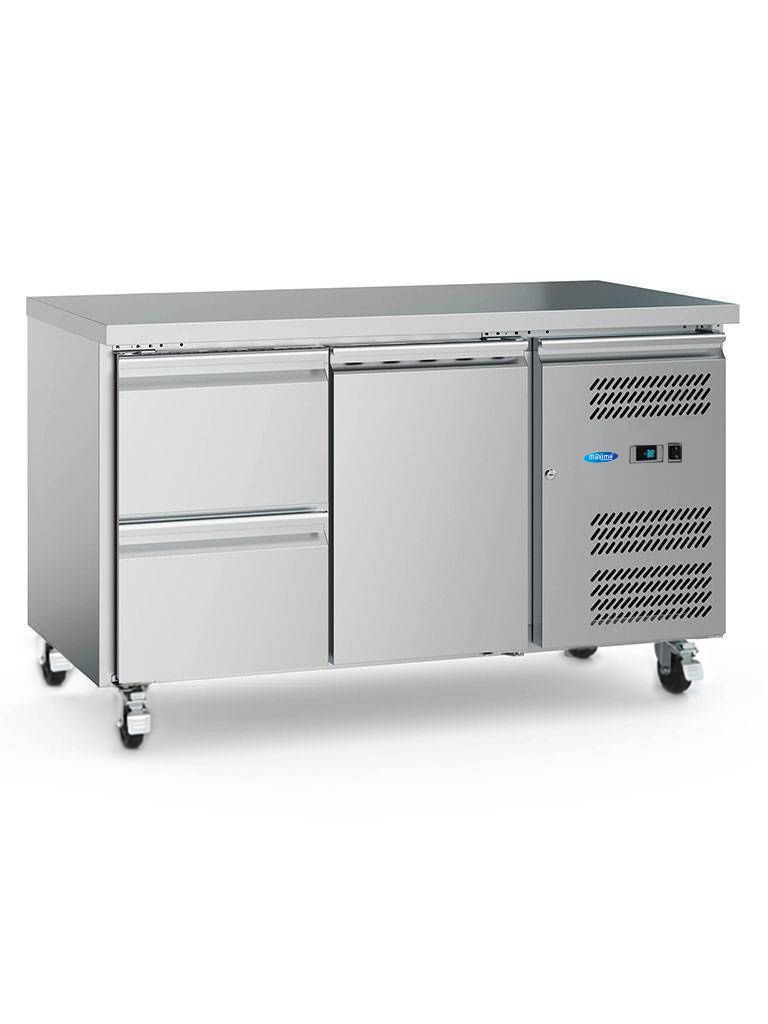 Réfrigérateur de comptoir - 136 cm - 2 portes – Maxima 09400400
