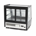 Vitrine à gâteaux - 125 L - 71 cm - portes coulissantes avant et arrière – Maxima 09400847