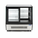 Vitrine à gâteaux - 125 L - 71 cm - portes coulissantes avant et arrière – Maxima 09400847